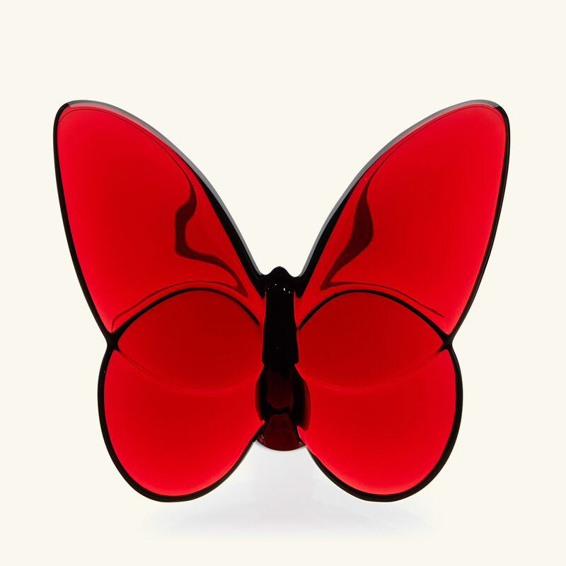 baccarat papillon lucky butterfly figurine mini red