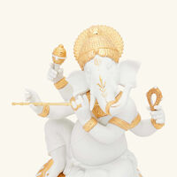 Bansuri Ganesha Sculpture Small White lladro bansuri ganesha sculpture small white