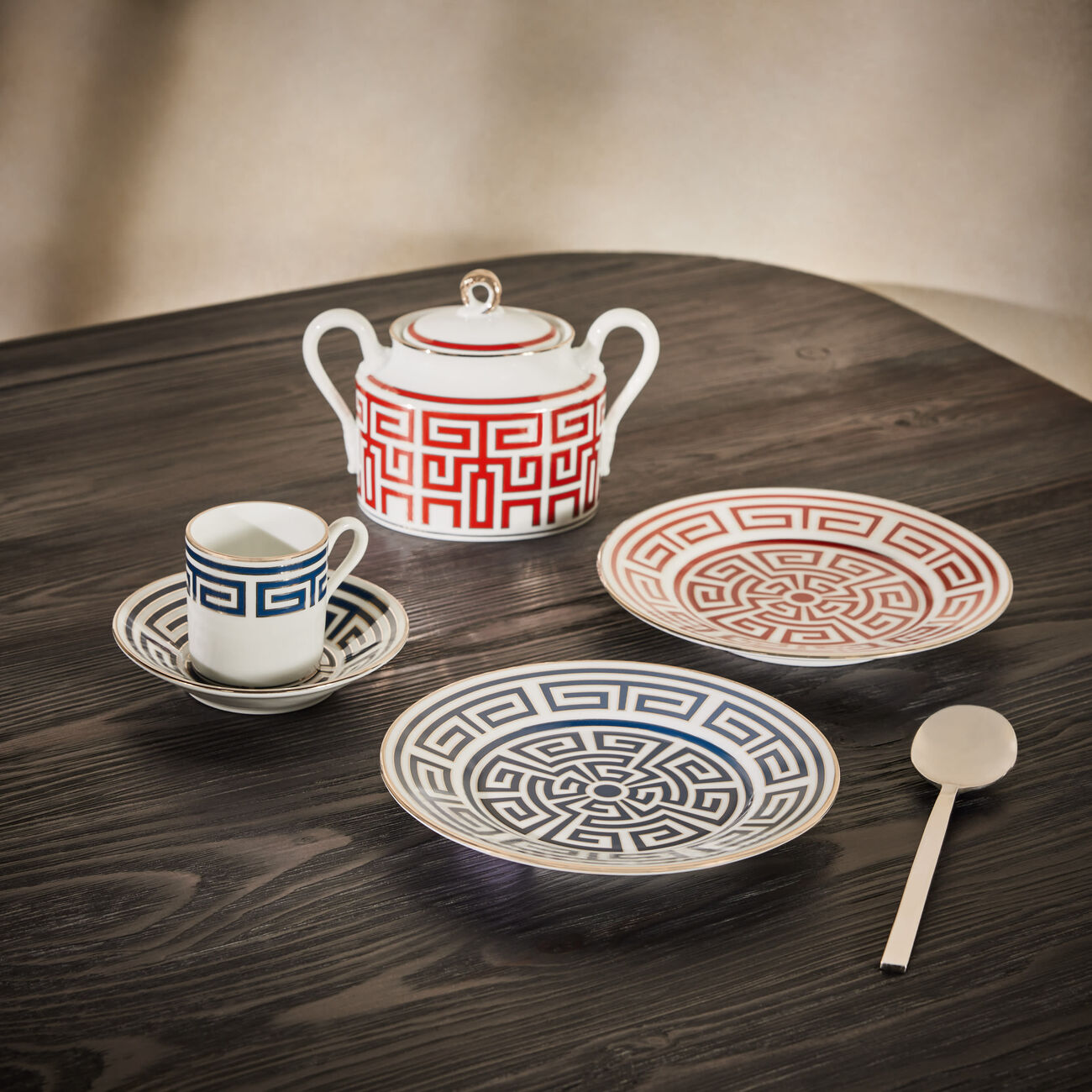 Antico Doccia Tea Saucer Blue ginori 1735 antico doccia tea saucer blue