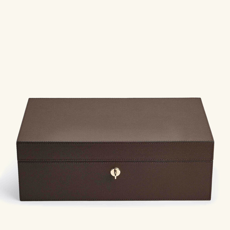 جيوبانيارا صندوق لحفظ السيجار كبير بني