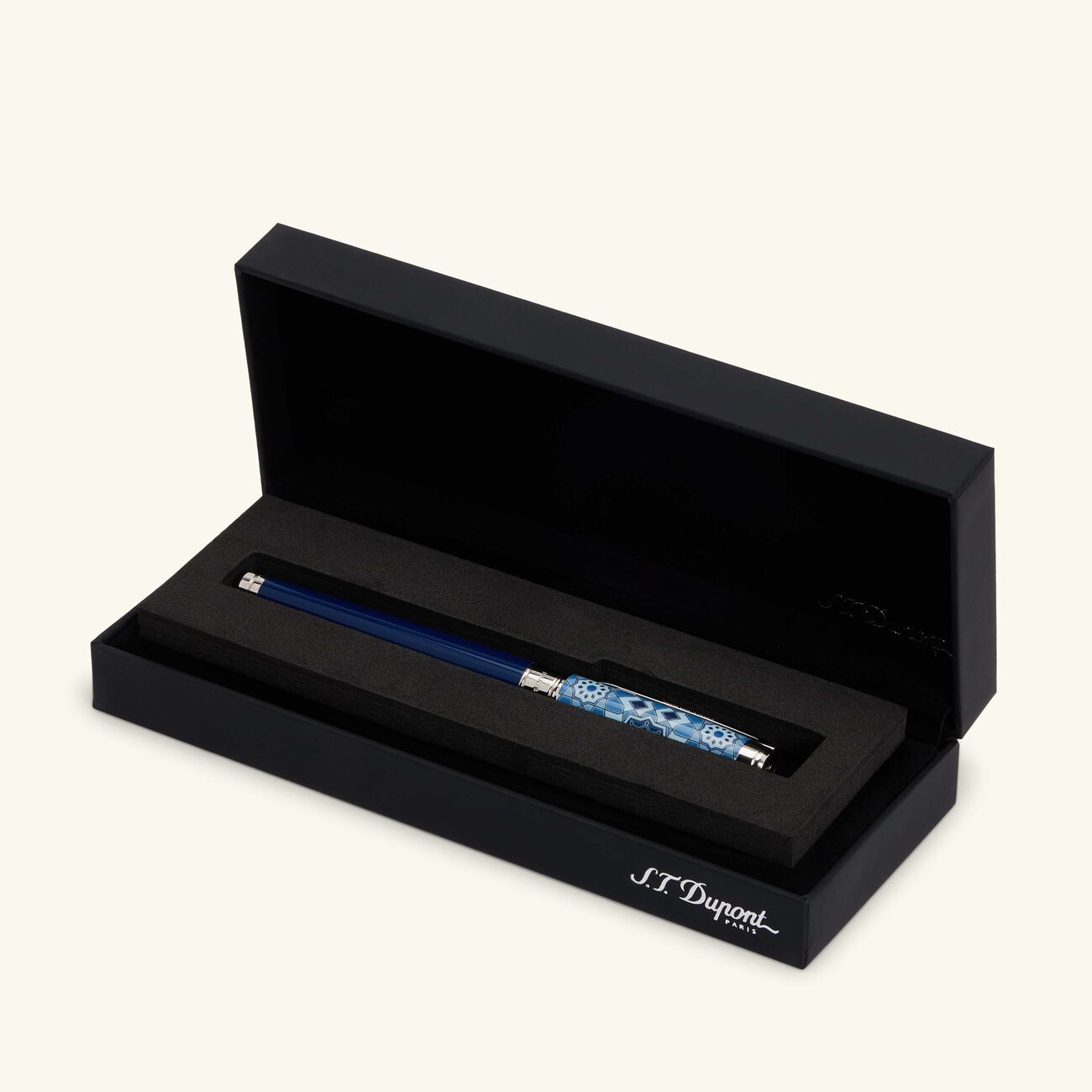 st dupont alhambra medium eternity ballpoint pen blue