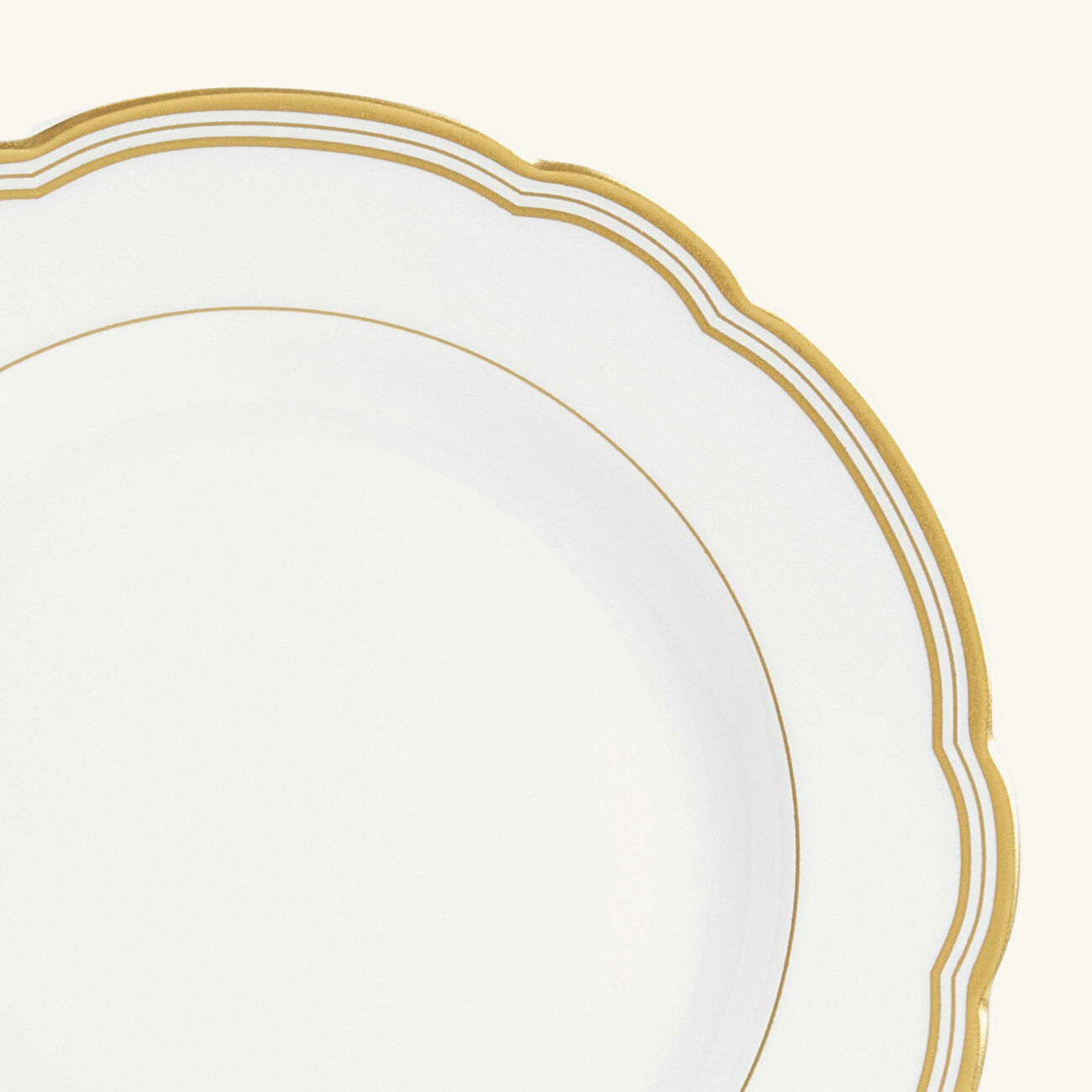 bernardaud pompadour bread   butter plate round gold 16cm