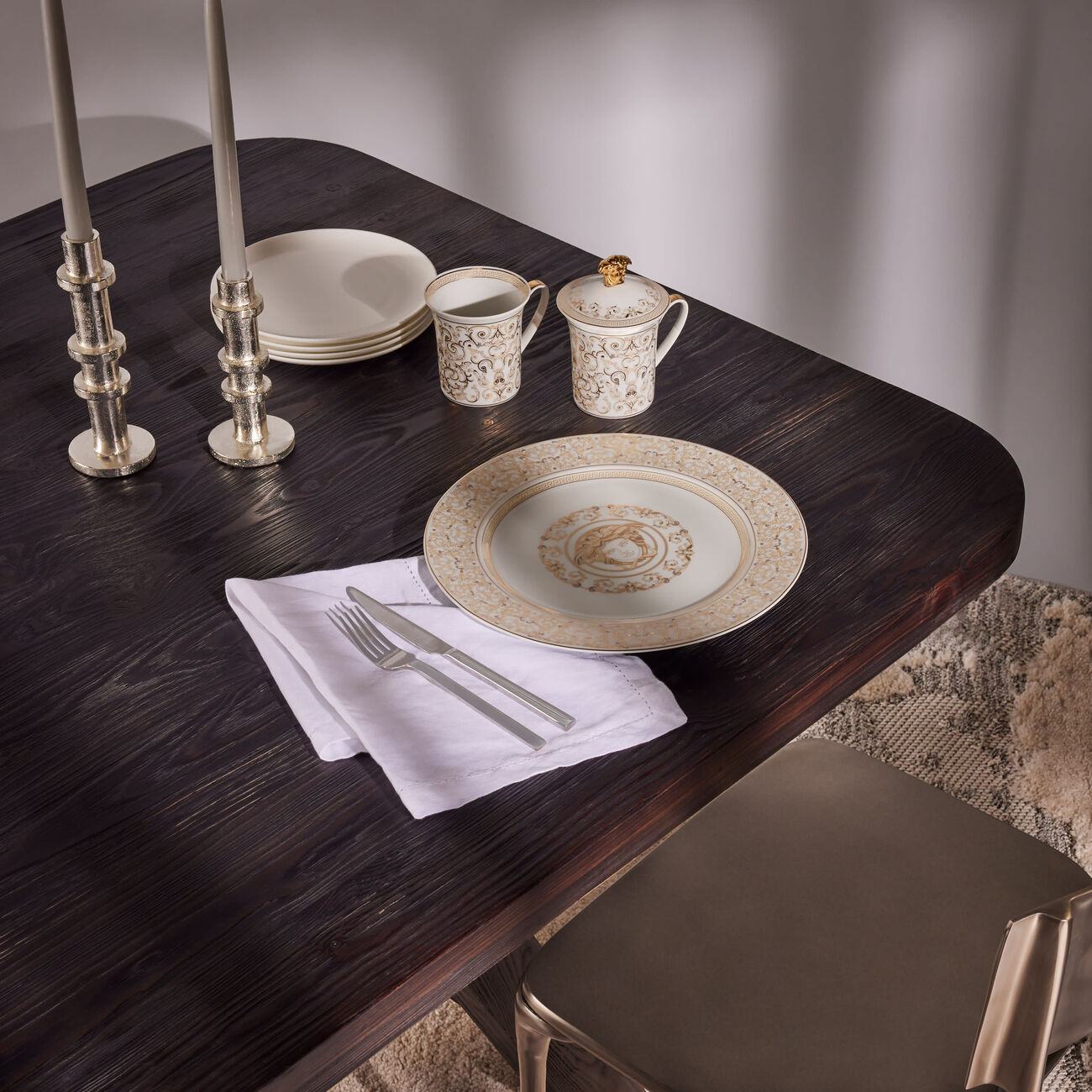 versace medusa gala mug white