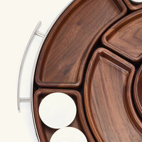 christofle mood asia serving tray round large stainless steel