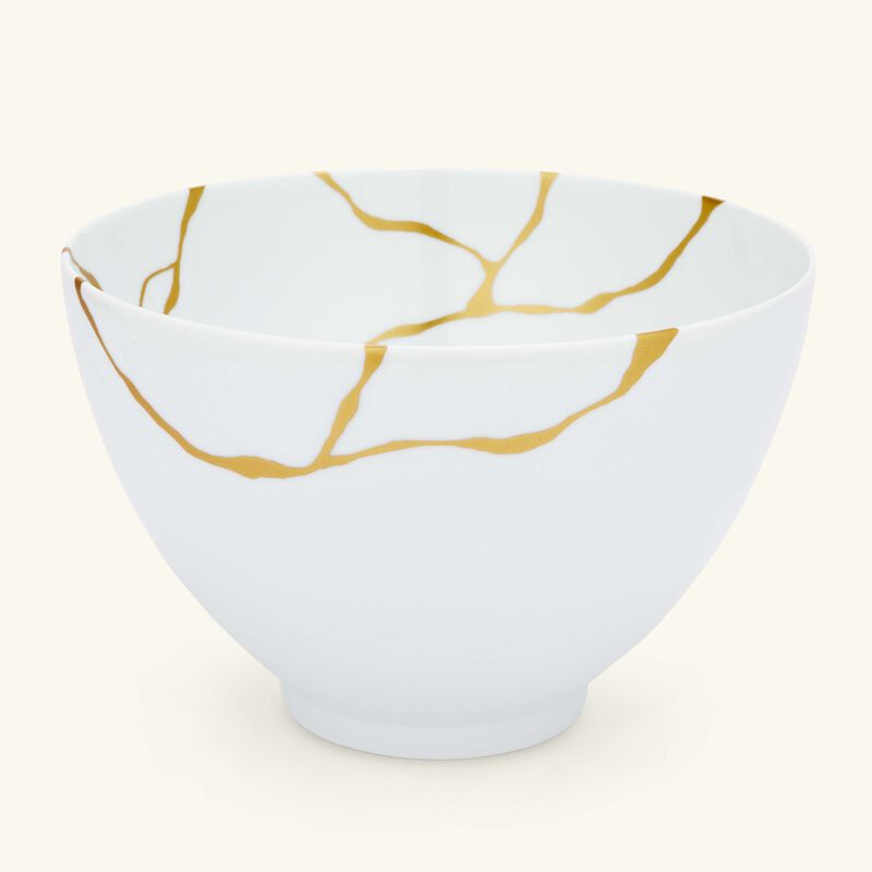 bernardaud kintsugi salad bowl white 27cm