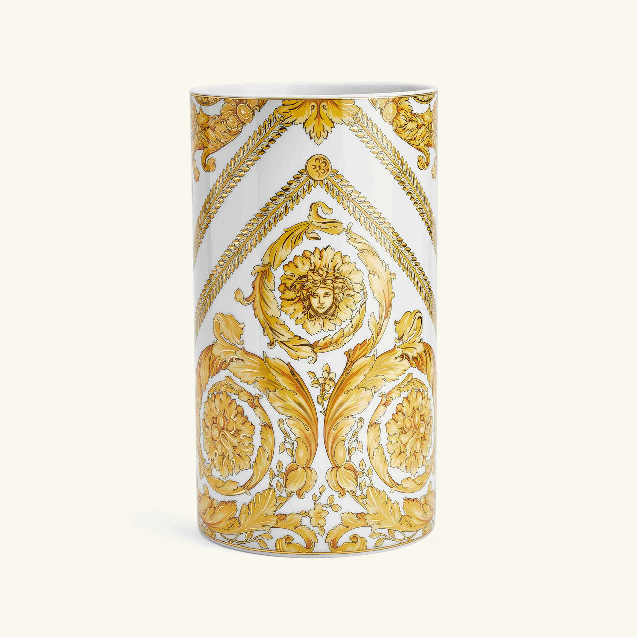 Medusa Rhapsody Vase Medium White versace medusa rhapsody vase medium white