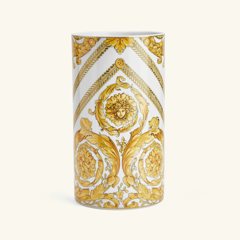 Medusa Rhapsody Vase Medium White versace medusa rhapsody vase medium white