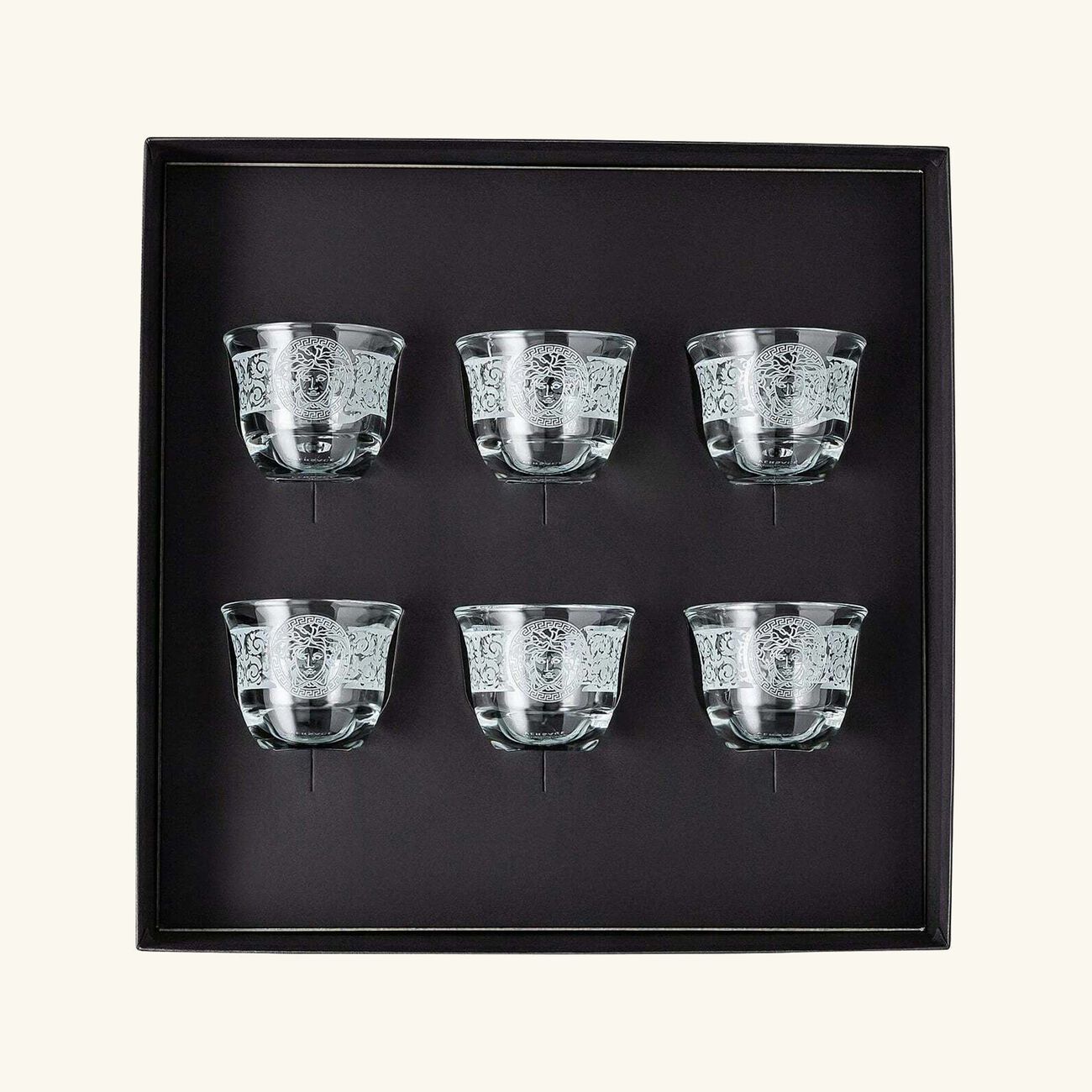 Prestige Gala Coffee Cup Clear Set Of 6 versace prestige gala coffee cup clear set of 6