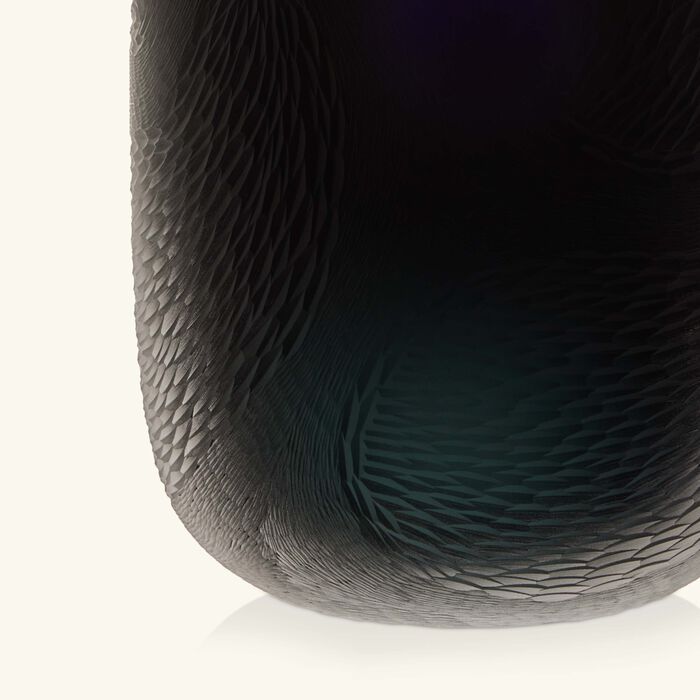 روكل مزهرية هيروين ميريه مستديرة كبيرة باللون الدخاني