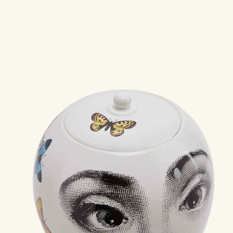fornasetti farfalle vase medium white