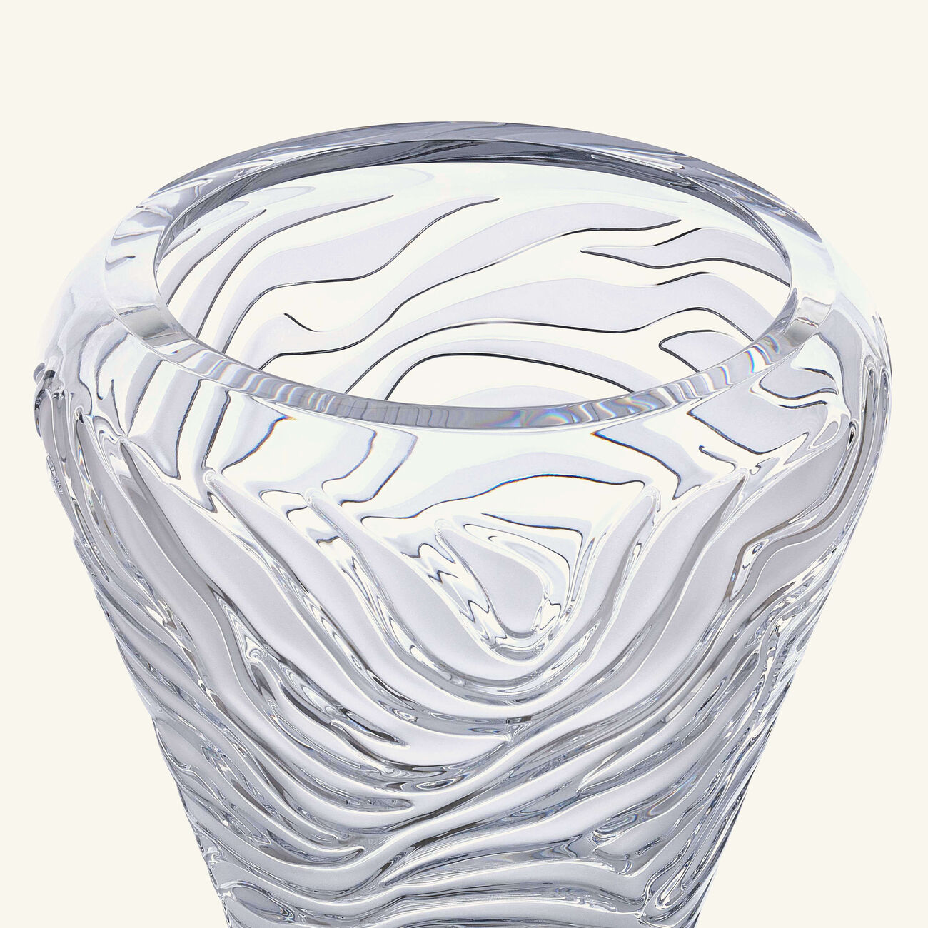 Zebra Vase Large Clear Limited Edition lalique zebra vase large clear limited edition