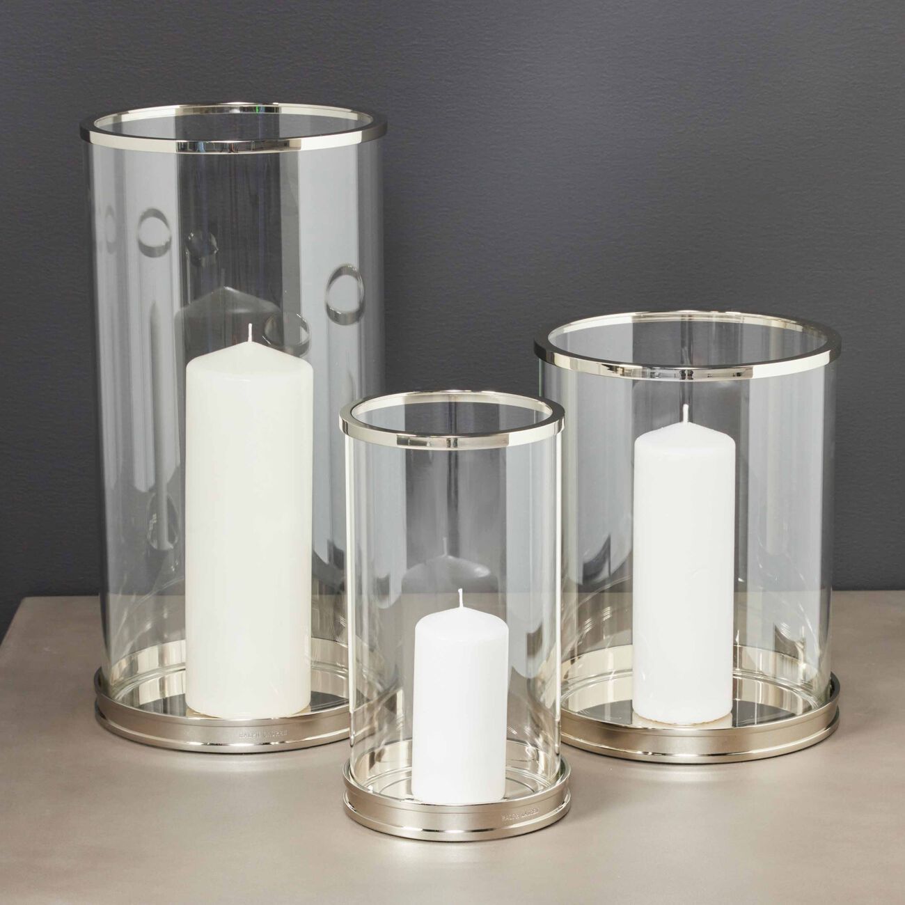 Modern Hurricane Candle Holder Medium ralph lauren home modern hurricane candle holder medium