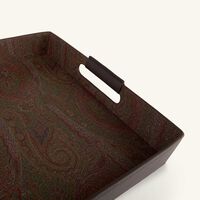 etro arnica serving tray square brown 41x32cm