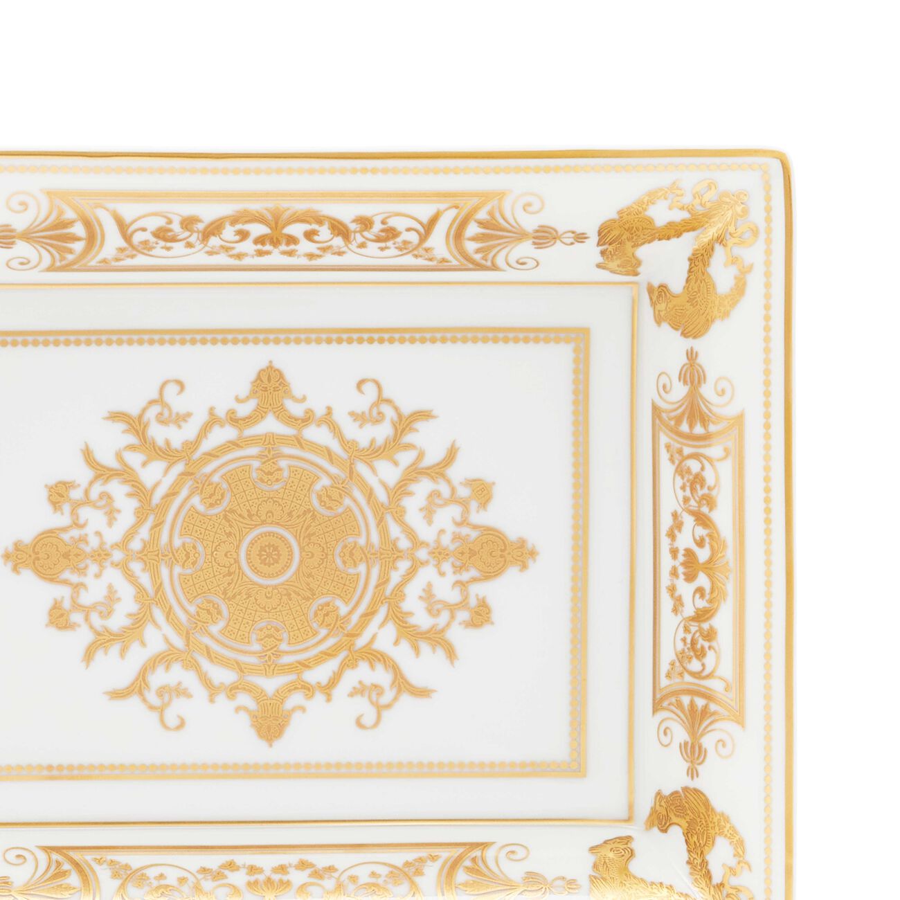 Aux Rois Ashtray Rectangular Gold bernardaud aux rois ashtray rectangular gold