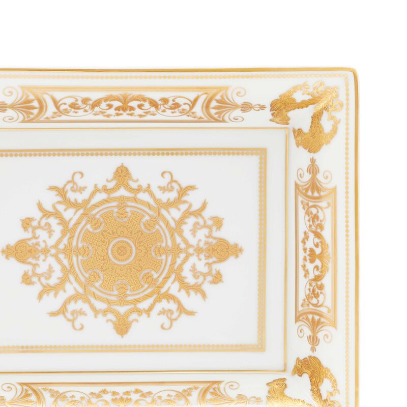 Aux Rois Ashtray Rectangular Gold bernardaud aux rois ashtray rectangular gold