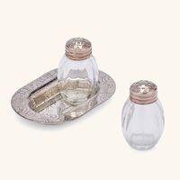 Jardin D'Eden Salt & Pepper Shakers Silver Plated christofle jardin d eden salt pepper shakers silver plated