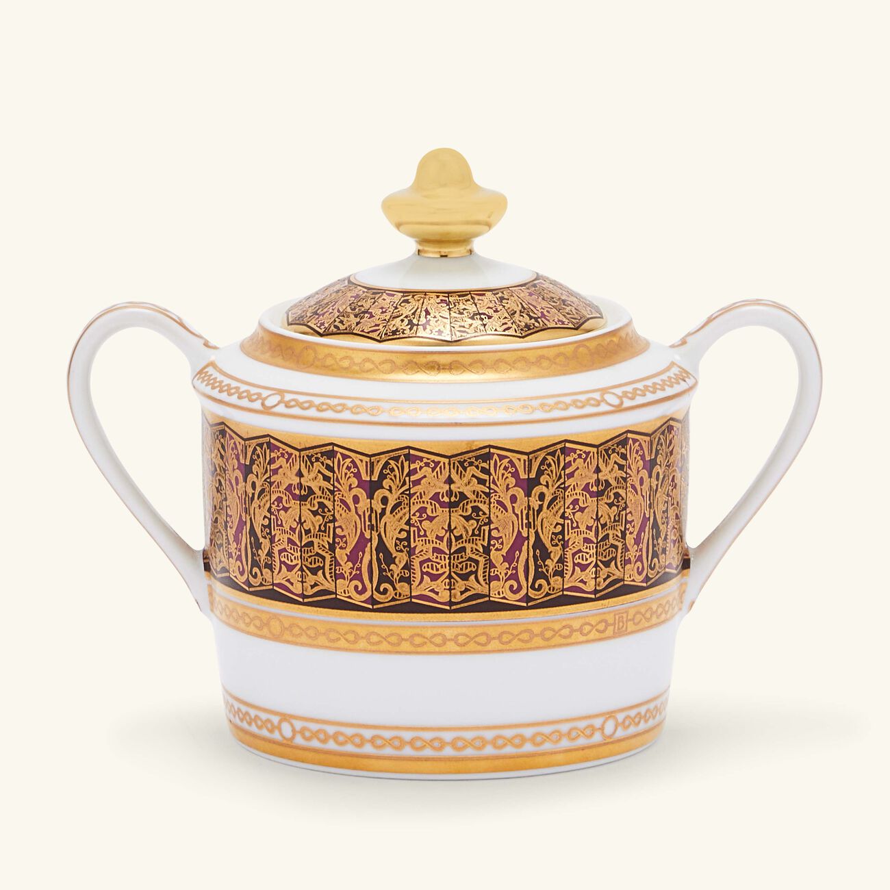 Eventail Sugar Bowl Gold bernardaud eventail sugar bowl gold