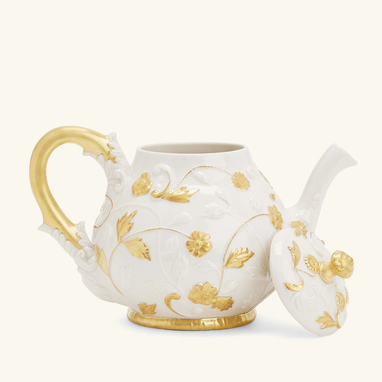 villari taormina tea pot white