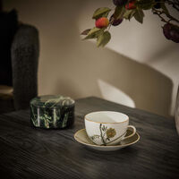 marie daage bouquet de vie cup   saucer green