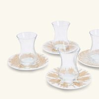 silsal tamrah by razan alazzouni arabic tea cup   saucer gold set of 6