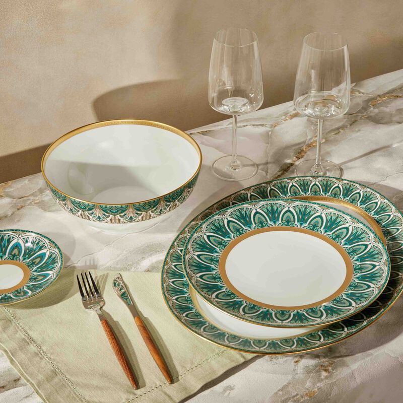 Rêves Du Nil Dinner Plate Round Green 28cm Set Of 2 haviland r ves du nil dinner plate round green 28cm set of 2