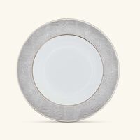 bernardaud sauvage soup plate round silver 22cm