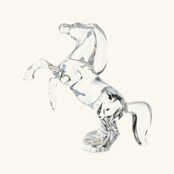 Rearing Horse Sculpture Small Clear baccarat rearing horse sculpture small clear
