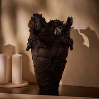 daum magnum horse vase large black