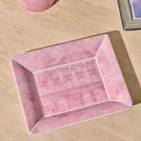 versace palazzo decorative tray squre pink