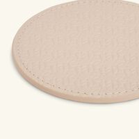 giobagnara elie saab monogram coaster torrone beige set of 2