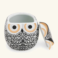 Civetta Piumata Jar Grey fornasetti civetta piumata jar grey