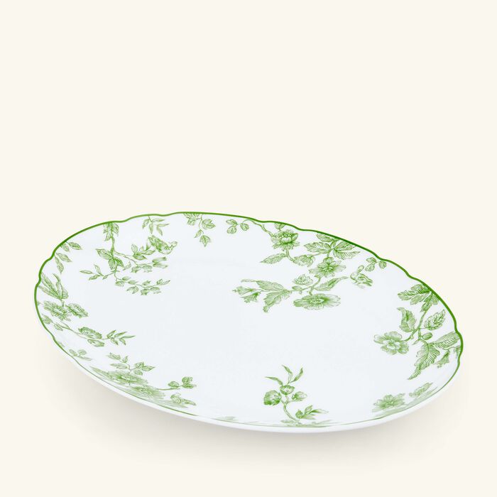 برناردو طبق ألبيرتين بيضاوي الشكل أخضر 33 سم