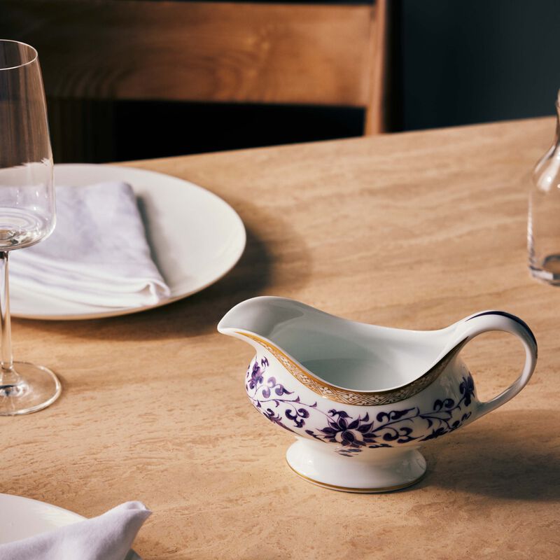 Prunus Gravy Boat Purple bernardaud prunus gravy boat purple