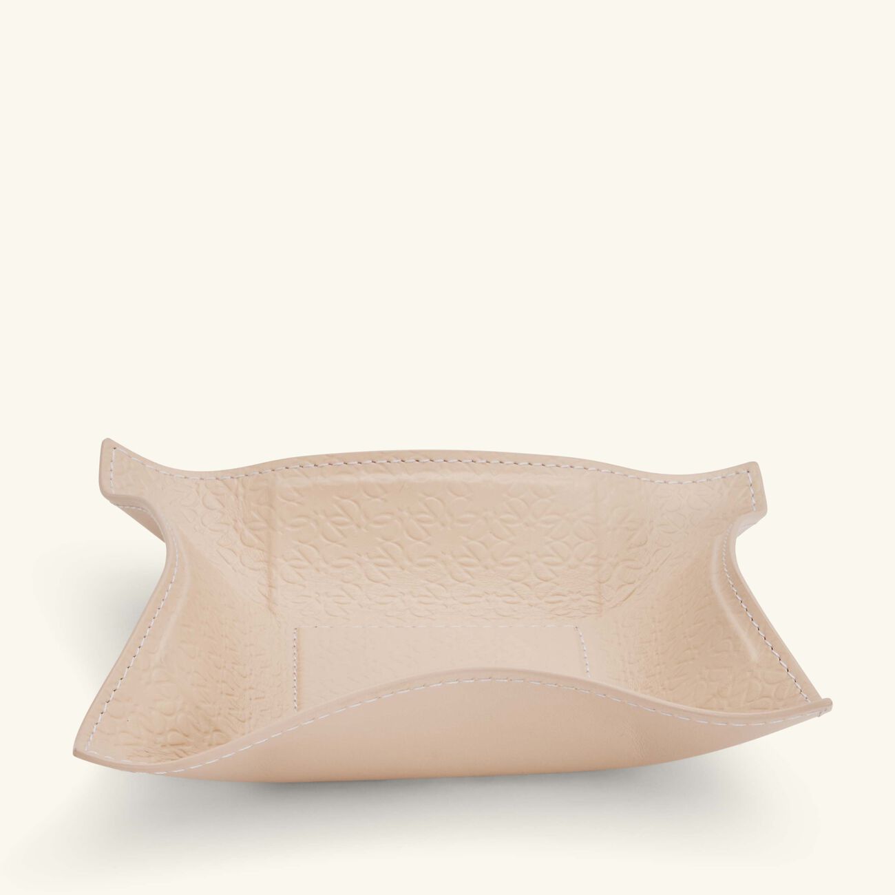 giobagnara elie saab monogram trinket tray square small torrone beige