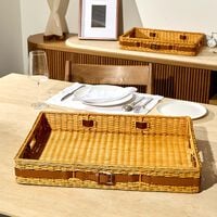 Bailey Serving Tray Rectangular Large Brown ralph lauren home bailey serving tray rectangular large brown