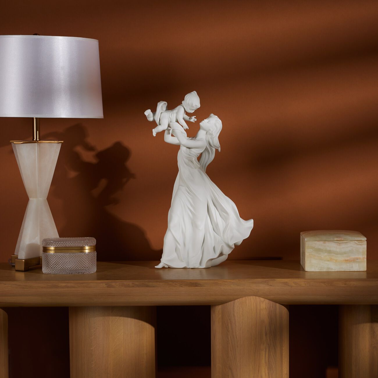 lladro my little sweetie mother sculpture large white