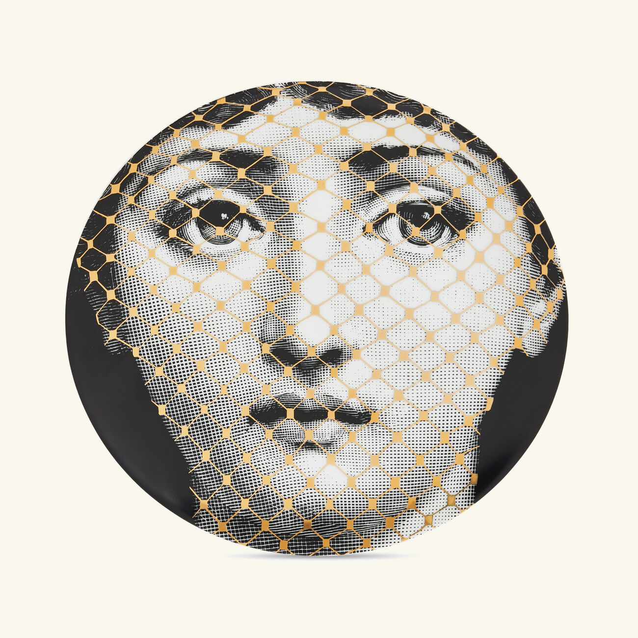 Tema e Variazioni no.78 Wall Plate Gold fornasetti tema e variazioni no 78 wall plate gold