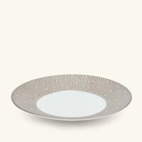 bernardaud ecume bread   butter plate round silver 16cm