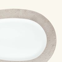 bernardaud ecume serving platter oval silver 43cm