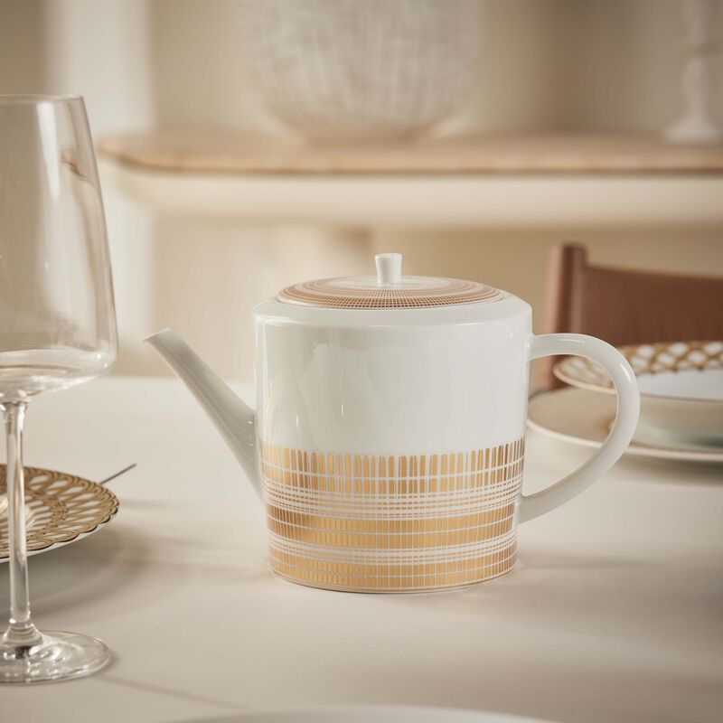 bernardaud canisse hot beverage server gold