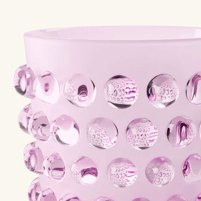 lalique mossi vase small pink