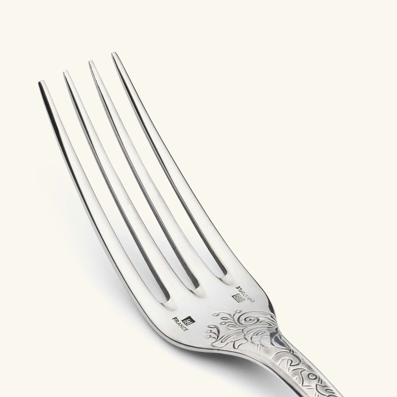 كريستوفل شوكة الطعام جاردان ديدن باللون الفضي