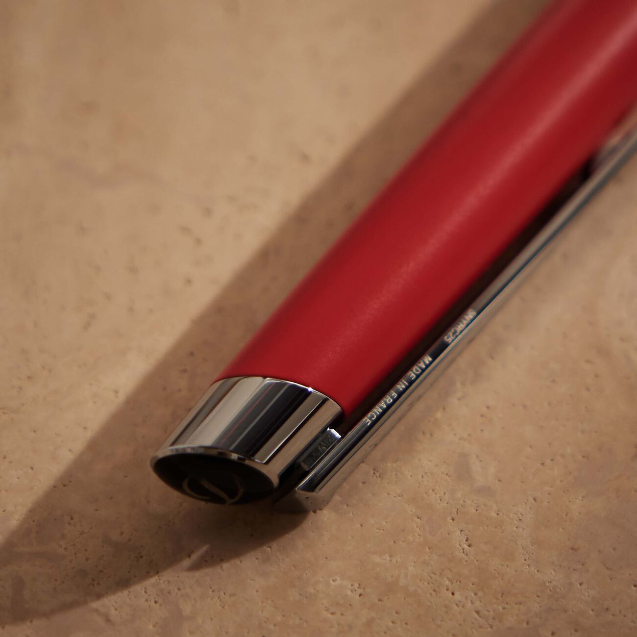 st dupont defi millennium ballpoint pen red