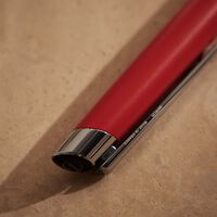 st dupont defi millennium ballpoint pen red