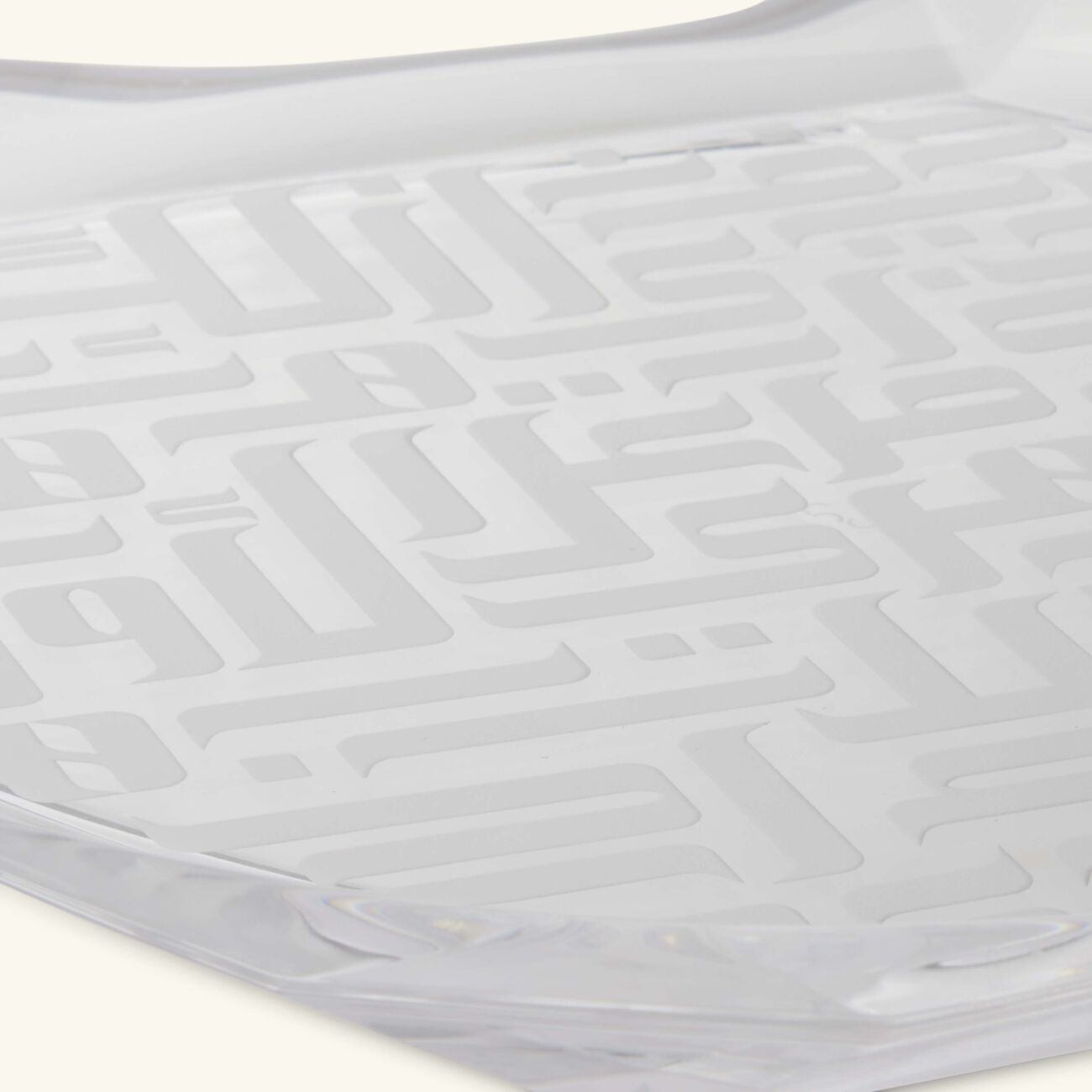 دملاج الطبق السفلي دار بتصميم دائري شفاف 32 سم