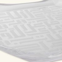 دملاج الطبق السفلي دار بتصميم دائري شفاف 32 سم