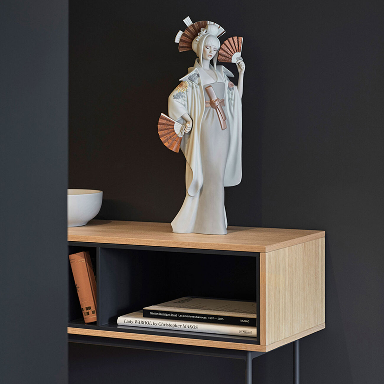 lladro japanese dancer sculpture large white