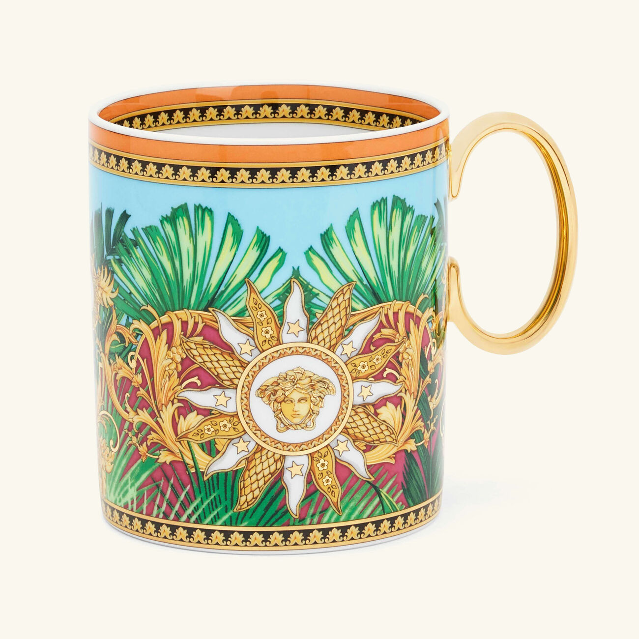 Jungle Animalier Mug Blue versace jungle animalier mug blue