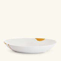 bernardaud kintsugi serving platter oval white 39cm