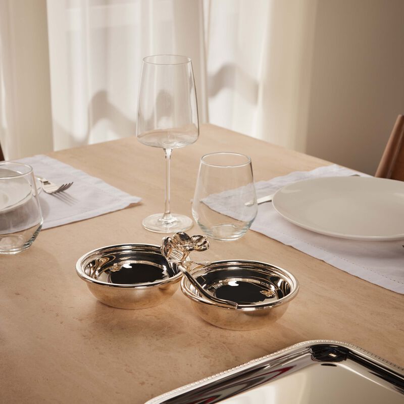 christofle anemone serving bowl silver plated